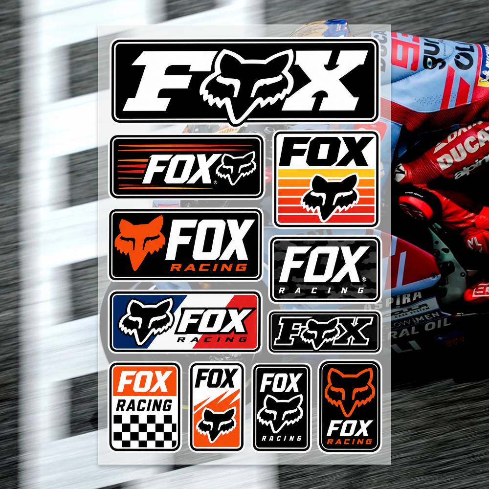 Motorcycle Gear Fox - Fox RA-C-ing Japanese Motorcycle Sticker Suitable