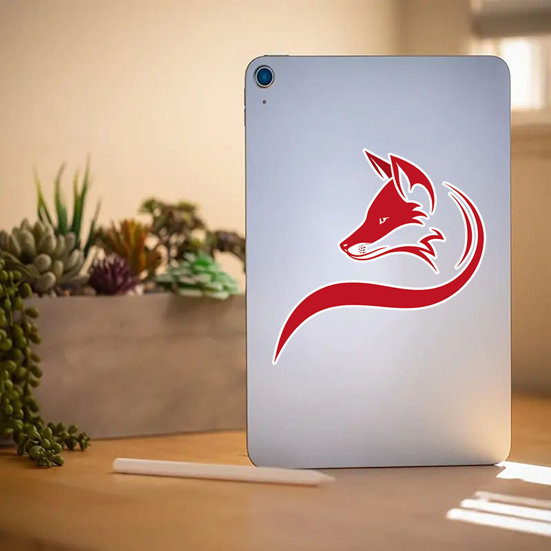 Motorcycle Gear Fox - 1pc Stylish Fox Anime Vinyl Sticker