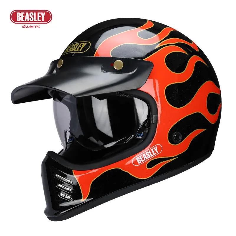 Motorcycle Gear Vintage - Vintage Motorcycle Helmet Electric Car Helmet