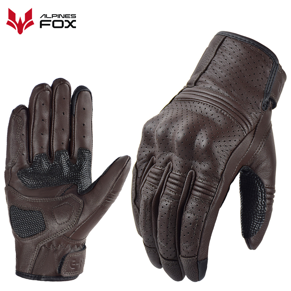 Retro Motorcycle Leather Glove - đánh giá và giá Motorcycle Gear Fox