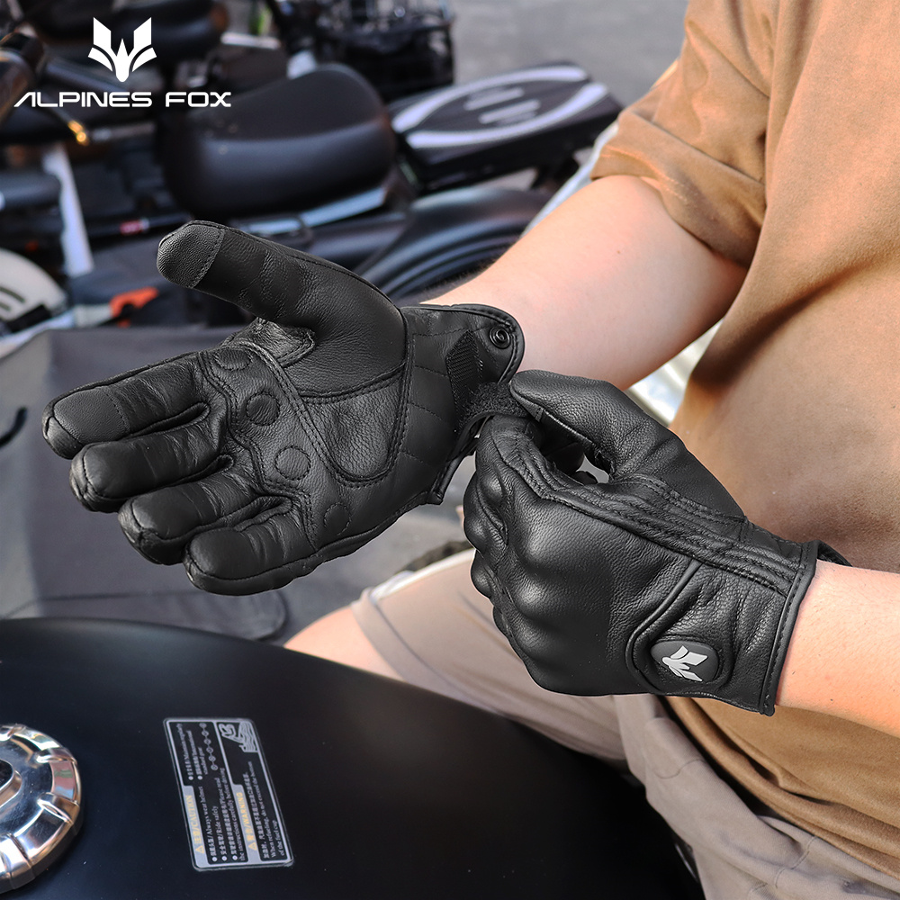 Retro Motorcycle Leather Glove - đánh giá và giá Motorcycle Gear Fox