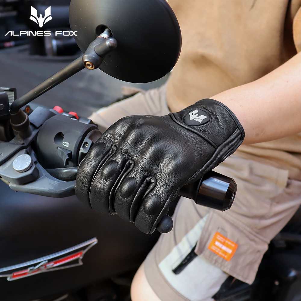 Retro Motorcycle Leather Glove - đánh giá và giá Motorcycle Gear Fox