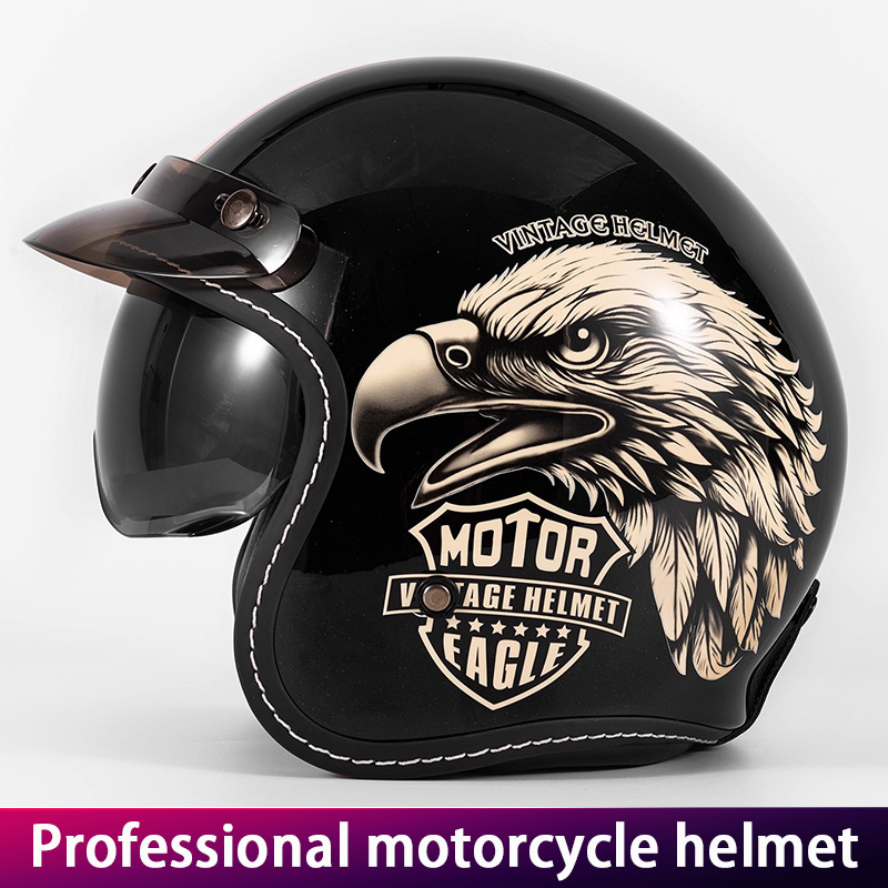 Unisex Retro Three-Quarter Mot - đánh giá và giá Motorcycle Gear Vintage