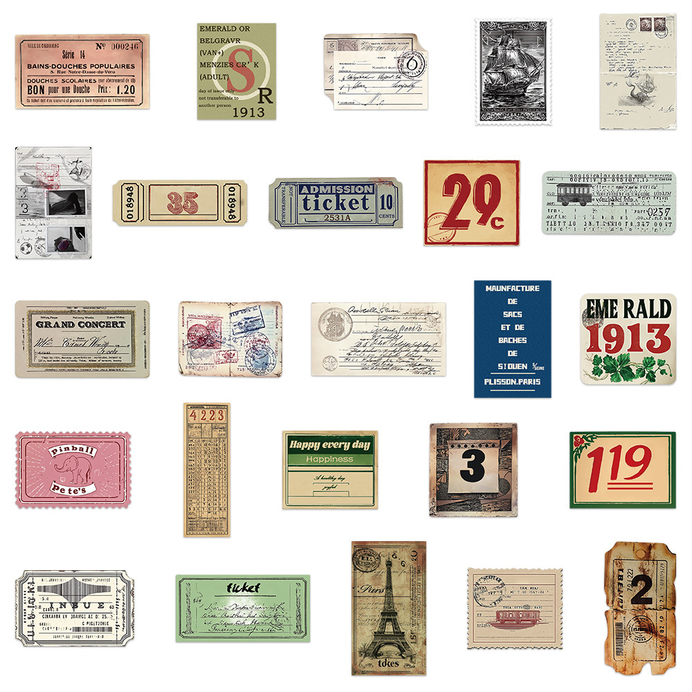 50/100Pcs Vintage Design Memor - đánh giá và giá Motorcycle Gear Vintage