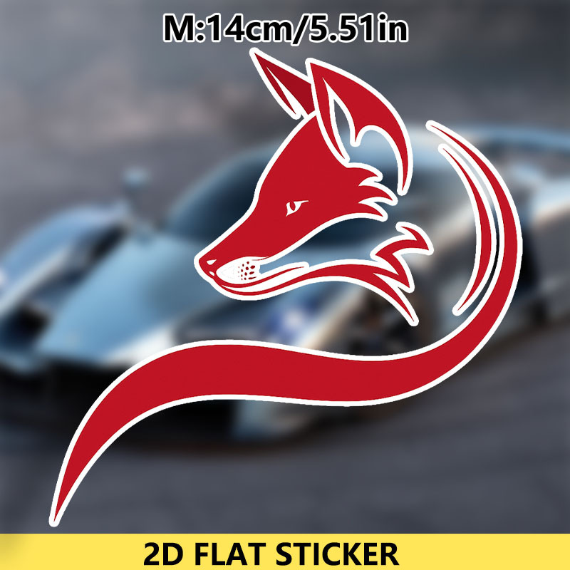 1pc Stylish Fox Anime Vinyl St - đánh giá và giá Motorcycle Gear Fox