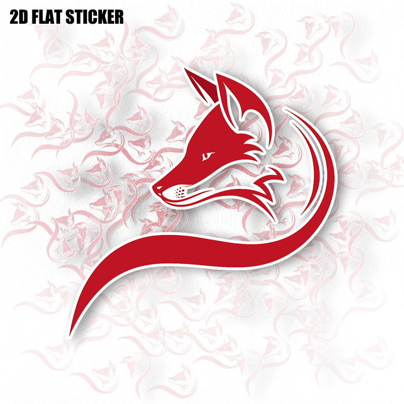 1pc Stylish Fox Anime Vinyl St - đánh giá và giá Motorcycle Gear Fox