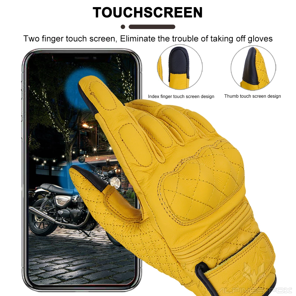 Retro Motorcycle Gloves Real L - đánh giá và giá Motorcycle Gear Fox
