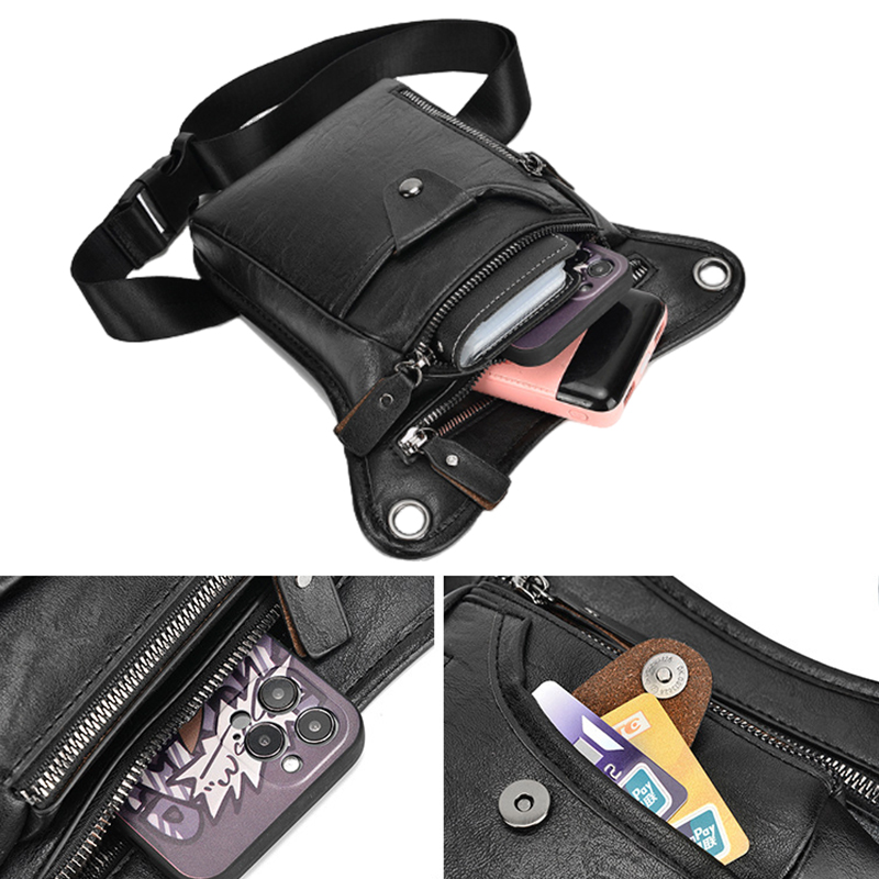 Vintage Pu Leather Waist Pack  - đánh giá và giá Motorcycle Gear Vintage