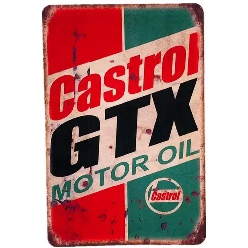 Castrol GTX Motor Oil Tin Sign - đánh giá và giá Castrol Oil Gtx