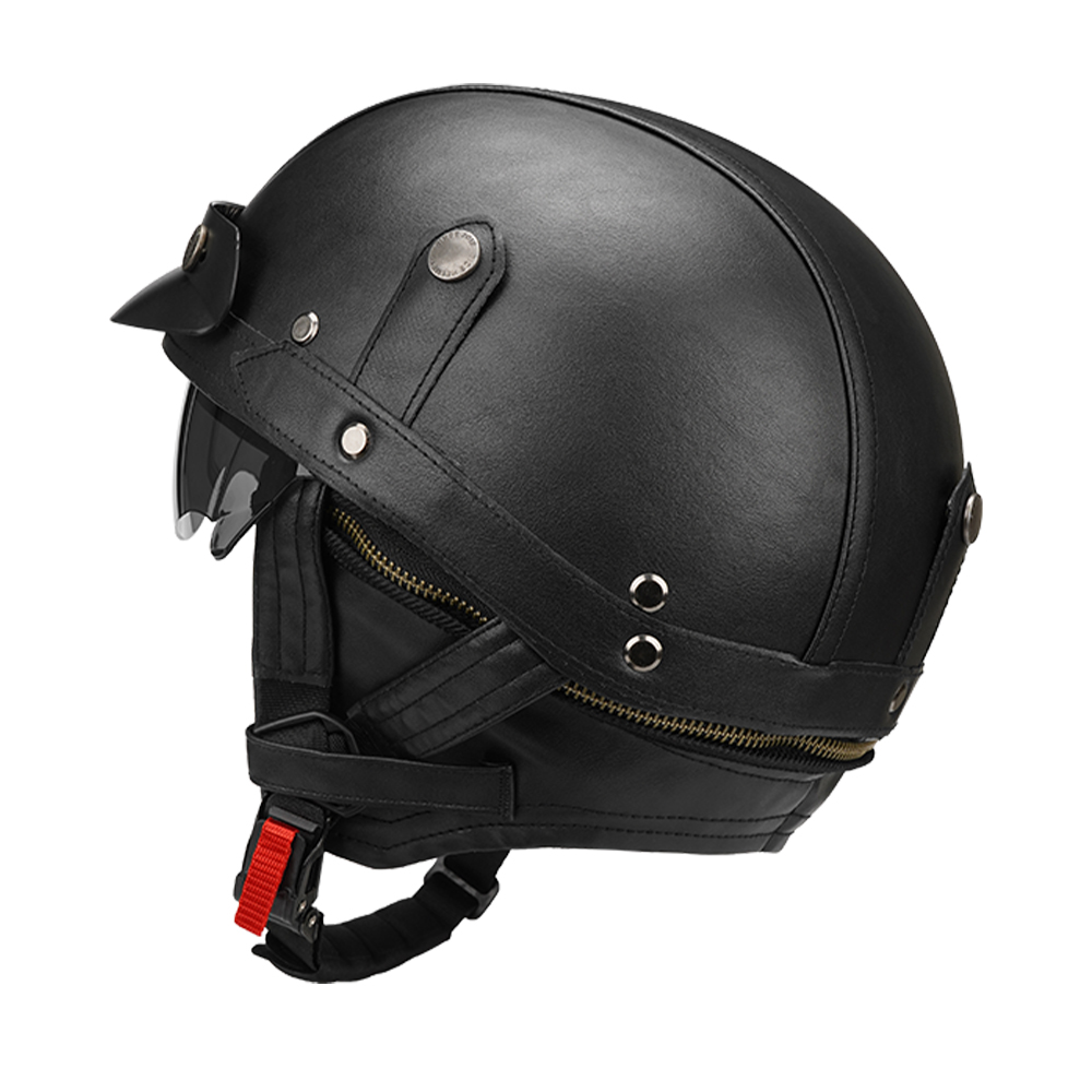 Black Motorcycle Half Helmet G - đánh giá và giá Motorcycle Gear Vintage